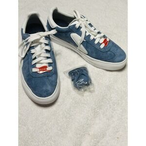Skechers Women's Arch Fit Legend-Vivid Hues Sneaker Blue Suede 8M Xtra Laces NEW